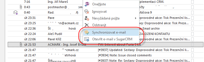 sugarcrm-email-kontextovemenu